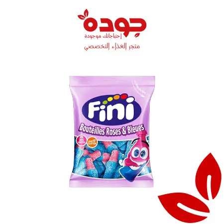 فيني حلوى جيلي قارورة الوردي والازرق 75 جم 